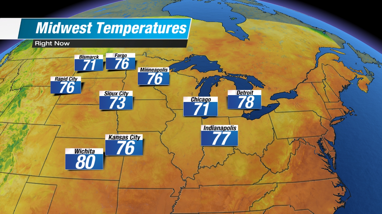 Midwest Current Temps