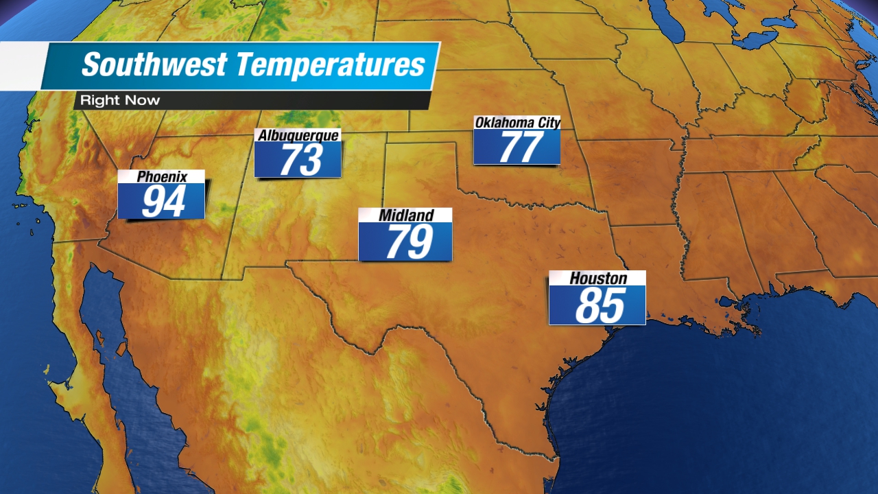 Southwest Current Temps